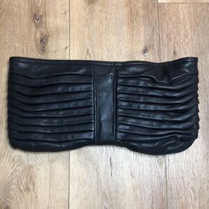 Lupo Barcelona Black Large Leather Clutch Bag